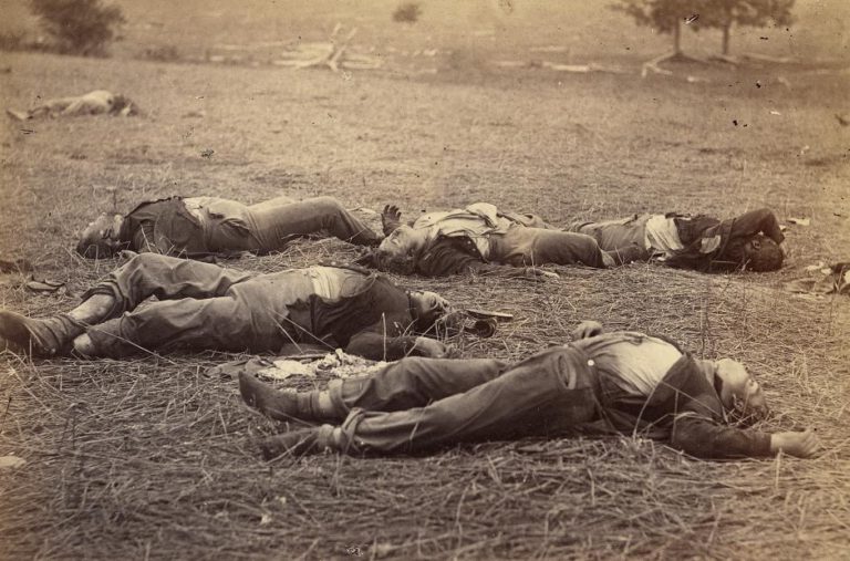 The bloody massacre at Gettysburg